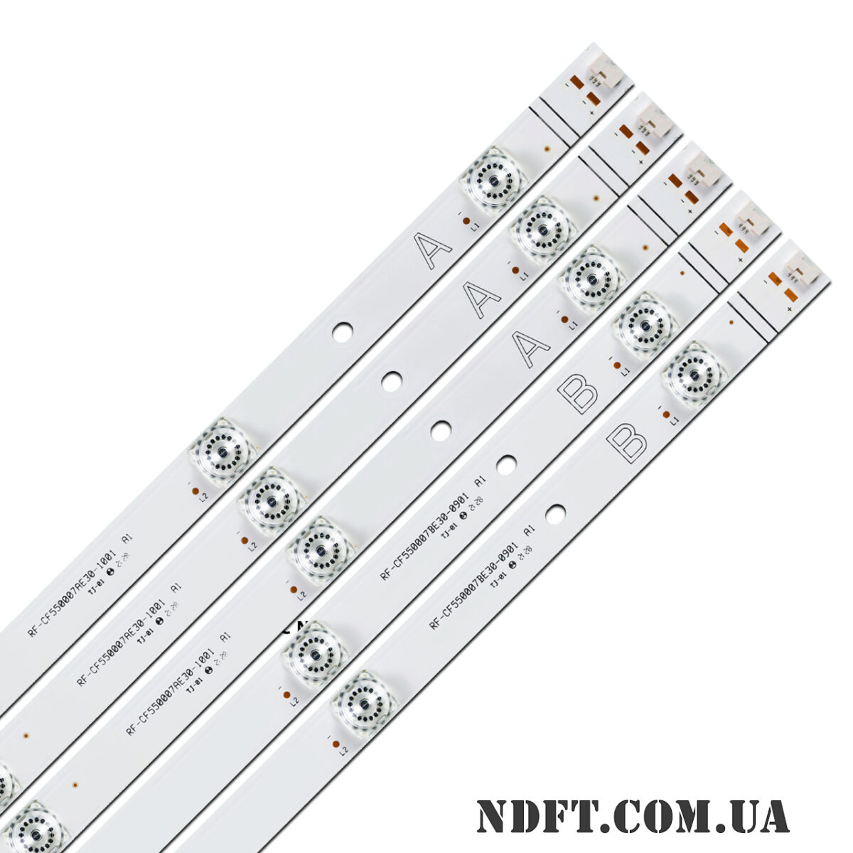 RF-CF550007AE30-1001 A1 + RF-CF550007BE30-0901 A1 Blue light (10LED/9LED 1076mm 3V) – LED подсветка TV 55″ (комплект) – Фото №2