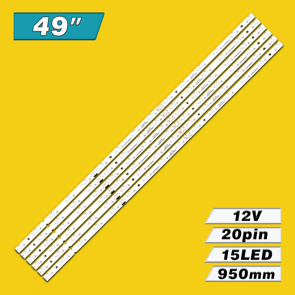 CCB 49 MBL-49039D615SN2 (15LED 950mm 12V 20Pin, 18LS49 1-984-208-12, YD8S005DND01B, MBL-49030D615SN0) – LED подсветка TV Sony 49″ (комплект) – Фото №3