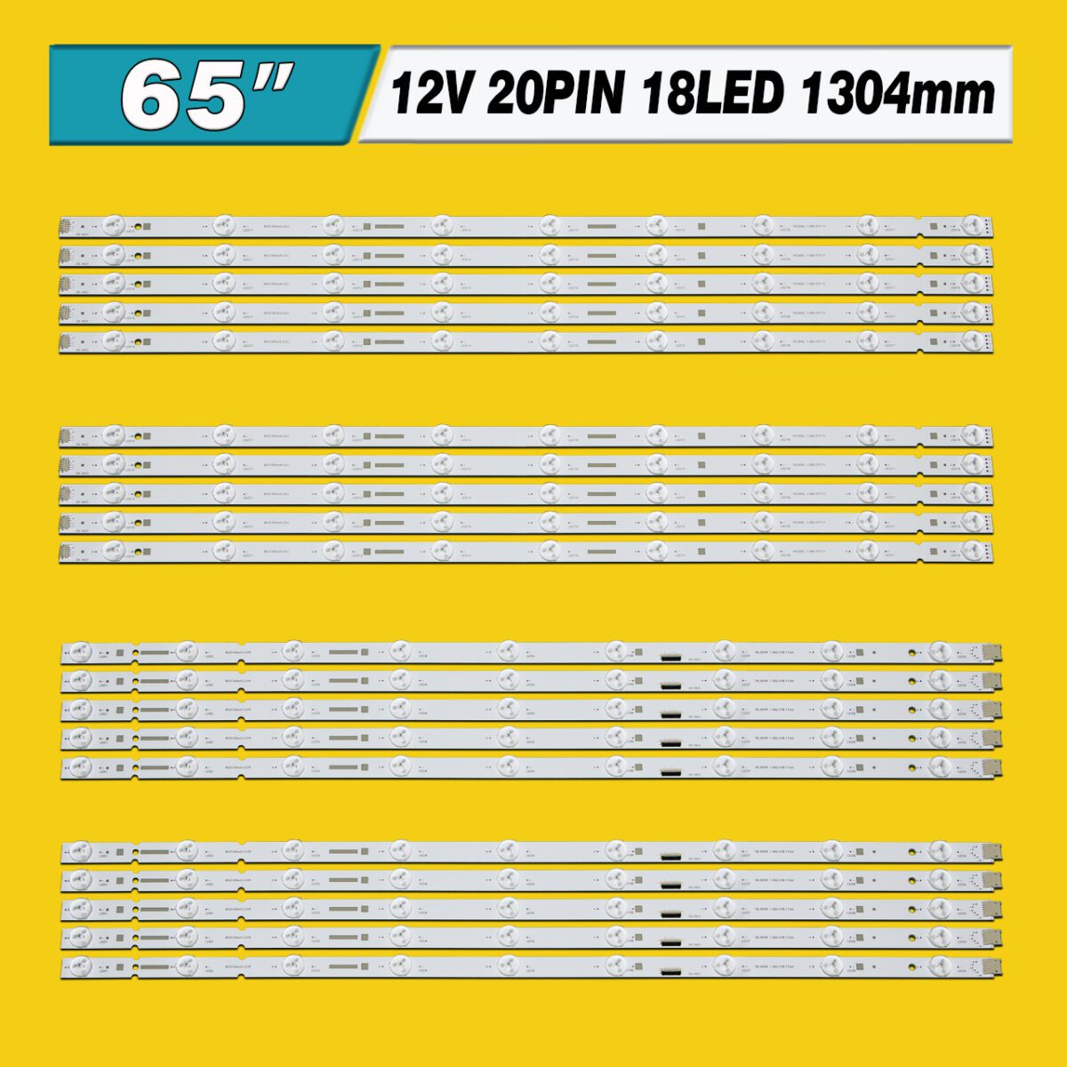 19LS65L + 19LS65R WHITE Light (18LED 1304mm 12V, BGO 65inch LS-L/R, NLAW00477L/R L7, MBL-65030D018SN0L/R) – LED подсветка TV Sony 65″ (комплект) – Фото №3