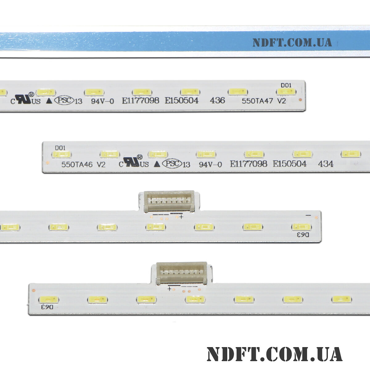 550TA46 V2 + 550TA47 V2 (63LED 6002m 3V 8pin, 74.55T20.001-0-FC1) – LED підсвітка TV Sony 55″ (комплект) – Фото №1