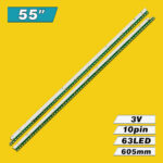 55" V14 ART9 TV REV0.0 1 L/R-Type (63LED 605mm 3V, 6916L1605A, 6916L1606A) – LED подсветка TV 55″ (комплект) – Фото №3