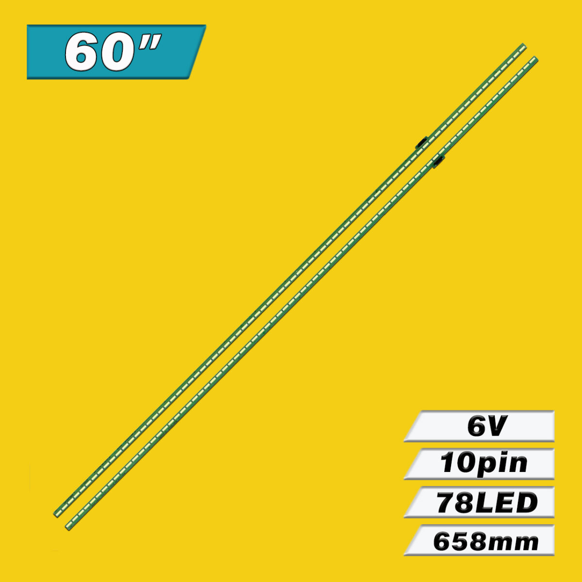 60'' V16 AS1 2454/2455 Rev02 2 L/R-type (78LED 658mm 6V, 6916L2455A, 6916L2454A, 6922L-0196A) – LED подсветка TV LG 60″ (комплект) – Фото №3