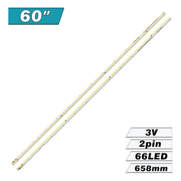 60" V16.5 ART3 2652/2653 REV0.4 6 L/R-TYPE (66LED 658mm 3V, 6916L2652A 6916L2653A, 6922L-0147A) – LED подсветка TV LG 60″ (комплект) – Фото №1