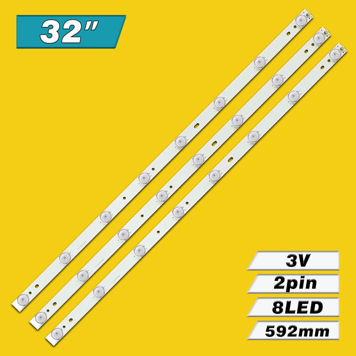 IC-A-CNT32D522 (◠8LED 592mm 3V, C-CNT32D522, 180.DT0-321900-0H) – LED подсветка TV 32″ (комплект) – Фото №3
