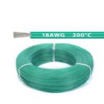 Силиконовый провод 18AWG 0.75mm² 1m, луженая медь, термостойкий, одножильный многопроволочный (бирюзовый) – Фото №2
