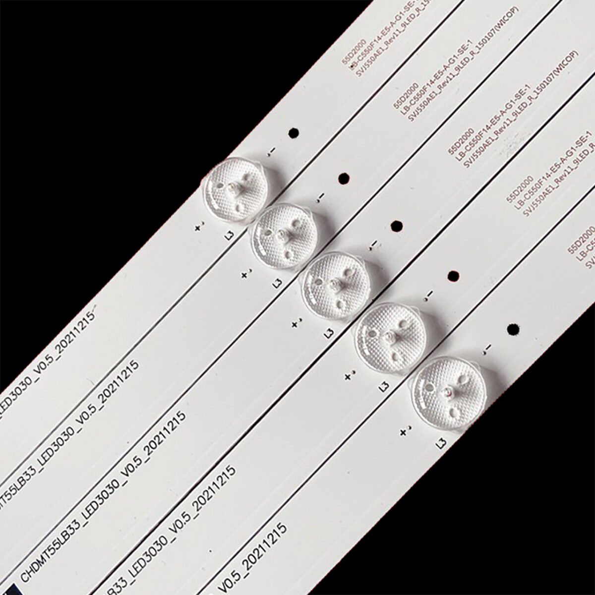CHDMT55LB33-LED3030-V0.5 + CHDMT55LB34-LED3030-V0.5 (9LED 1106mm 3V, 55D2000, SVJ550AE1-REV11-9LED-L/R-150107(WICOP), CRH-Z55U130300905R67SREV1) – LED подсветка TV 55″ (комплект) – Фото №3