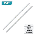 CRH-F23.6JL53030020499N-REV1.0 (4LED 425mm 6V, HFSX236D04-ZC22AG-02E 303HX236001E) – LED подсветка TV 24″ (комплект) – Фото №1