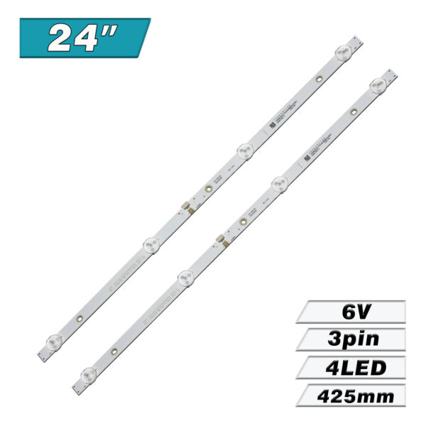 CRH-F23.6JL53030020499N-REV1.0 (4LED 425mm 6V, HFSX236D04-ZC22AG-02E 303HX236001E) – LED подсветка TV 24″ (комплект) – Фото №1
