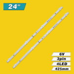 CRH-F23.6JL53030020499N-REV1.0 (4LED 425mm 6V, HFSX236D04-ZC22AG-02E 303HX236001E) – LED подсветка TV 24″ (комплект) – Фото №3
