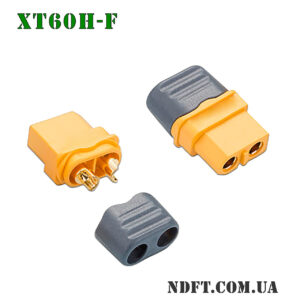 XT60H-F 30A – Силовой разъем питания с колпачком (папа/male) – Фото №1