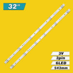 JL.D32061330-031GS-M_V02 D32N21 5.0 (6LED 543mm 3V, JL-010-D32030601-02S V1, JL.D32061330-031PS-M_V01 D32N21 5.5) – LED підсвітка TV 32″ (комплект) – Фото №3