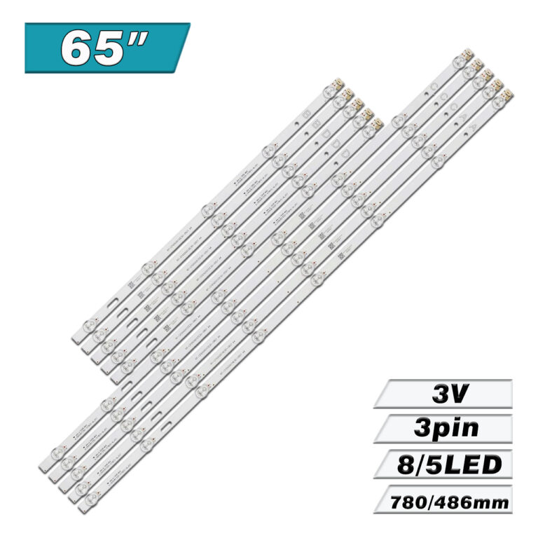 RF-CF650001AE30-0801 + RF-CF650001BE30-0501 + RF-CF650001CE30-0801 + RF-CF650001DE30-0501 A4 (◠8LED/◠5LED 780mm/486mm 3V, JL.D65081330-078ES-M_V01 + JL.D65081330-078FS-M_V01 + JL.D65081330-078GS-M_V01 + JL.D65081330-078HS-M_V01) – LED подсветка TV 65″ (комплект) – Фото №1