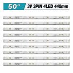 JS-D-JP50EU-042EC(70310) (4LED 440mm 3V, MS-L1469 V5, JS-D-JP50EU-042EC(80228) E50EU1000 MCPCB) – LED подсветка TV 50″ (комплект) – Фото №1