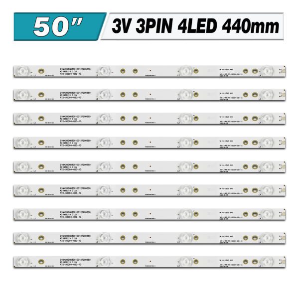 JS-D-JP50EU-042EC(70310) (4LED 440mm 3V, MS-L1469 V5, JS-D-JP50EU-042EC(80228) E50EU1000 MCPCB) – LED подсветка TV 50″ (комплект) – Фото №1