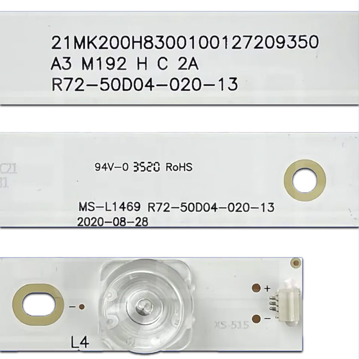 JS-D-JP50EU-042EC(70310) (4LED 440mm 3V, MS-L1469 V5, JS-D-JP50EU-042EC(80228) E50EU1000 MCPCB) – LED подсветка TV 50″ (комплект) – Фото №2