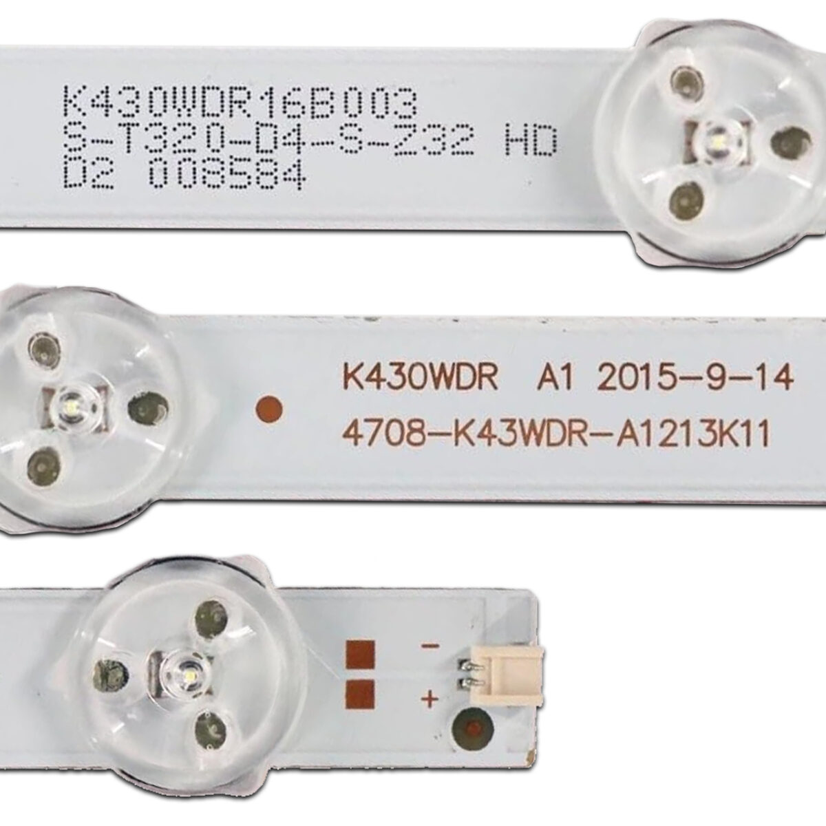 K430WDR A1 4708-K43WDR-A1213K11 (◠6LED 415mm 3V) – LED підсвітка TV 43″ (комплект) – Фото №2