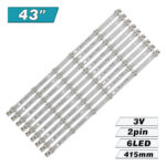 K430WDR A1 4708-K43WDR-A1213K11 (6LED 415mm 3V) – LED підсвітка TV 43″ (комплект) – Фото №1
