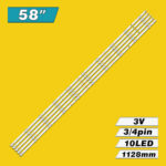 K580WDGF A3 4708-K58DGF-A3113N01 + 4708-K58DGF-A3113N11 (10LED 1128mm 3V) – LED подсветка TV 58″ (комплект) – Фото №3