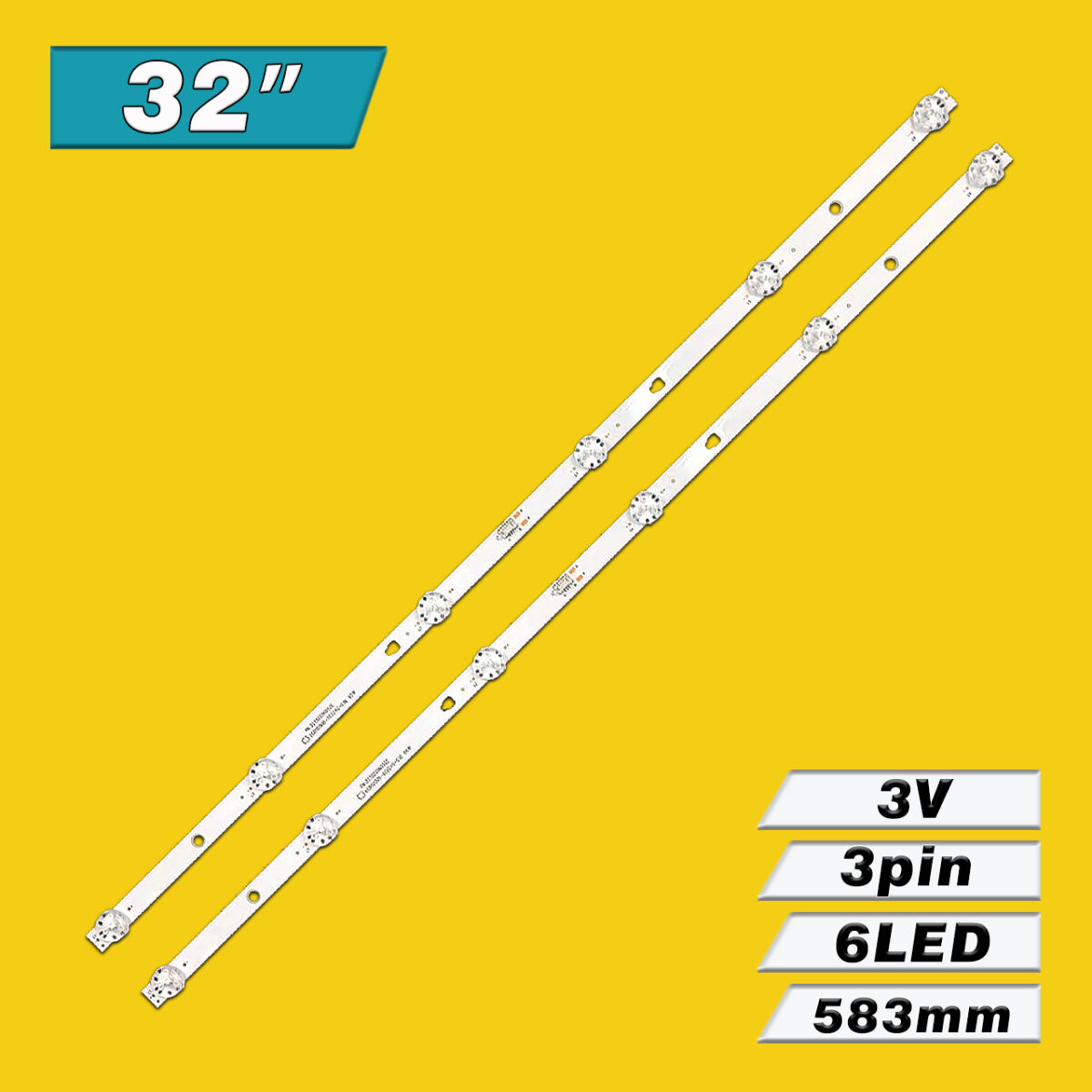 LED32D06-ZC22AG-03E PN:30332006002E (6LED 583mm 3V, LED32D06-ZC22AG-03T PN:30332006002E, LED32D06-ZC22AG-03J) – LED подсветка TV 32″ (комплект) – Фото №3