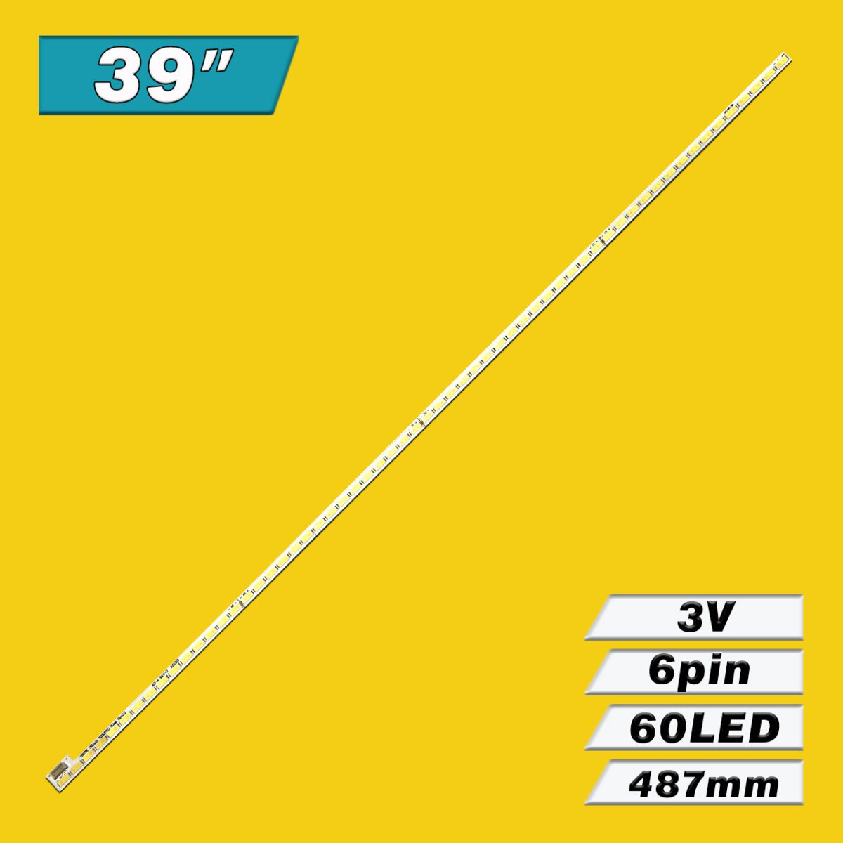 LG Innotek 39inch 7030PKG 60ea Rev0.0 (6V 60LED 487mm, 67-B96536-0A0 73.39T03.003-0-JS1) – LED подсветка TV 39″ (планка) – Фото №3