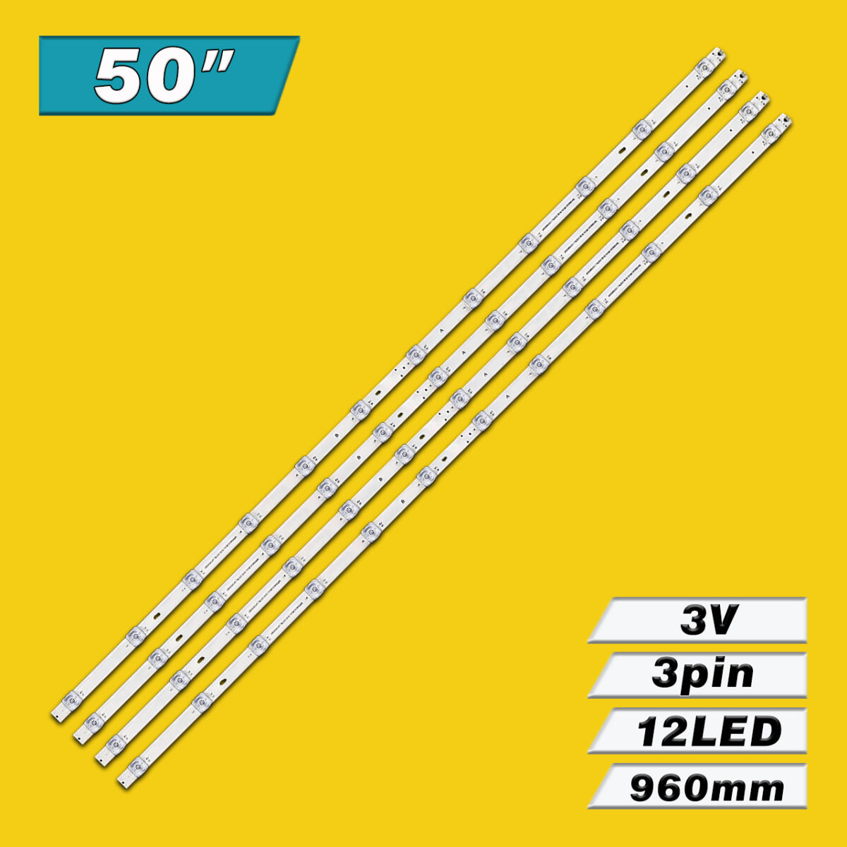SH50D12-ZC46AG-04 303SH500008 (12LED 960mm 3V, JHD500X3U51-T0L1+L2_E0_CDM_S12_1_V0.1_U7N, CRH-BX50X3303012049AYREV1.4, SVH500AD6) – LED підсвітка TV Hisense 50″ (комплект) – Фото №3