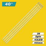 SLED 090907 Rev.1 AE4060B RUNTK4335TP (455mm 43LED 3V, SLED 090907 REV.1 AE4030B RUNTK 4335TP) – LED подсветка TV Sony 40″ (комплект) – Фото №3