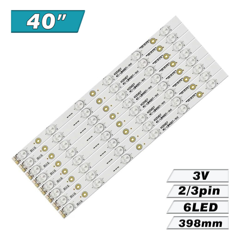 TCL 40F2370-6EA V1, 006-P2K1793B, KG5XD7 4C-LB400T-YH1 (6LED 398mm 3V, 2pin/3pin) – LED подсветка TV 40″ (комплект) – Фото №1