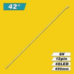 V400D1-KS1-TLEM2 6202B0008D001 (48LED 490mm 6V, V400DK1-KS1-TLEM04, V400D1-KS1-TLEM1, V400D1-RS1-TLEM1) – LED подсветка TV 40″ (планка) – Фото №3