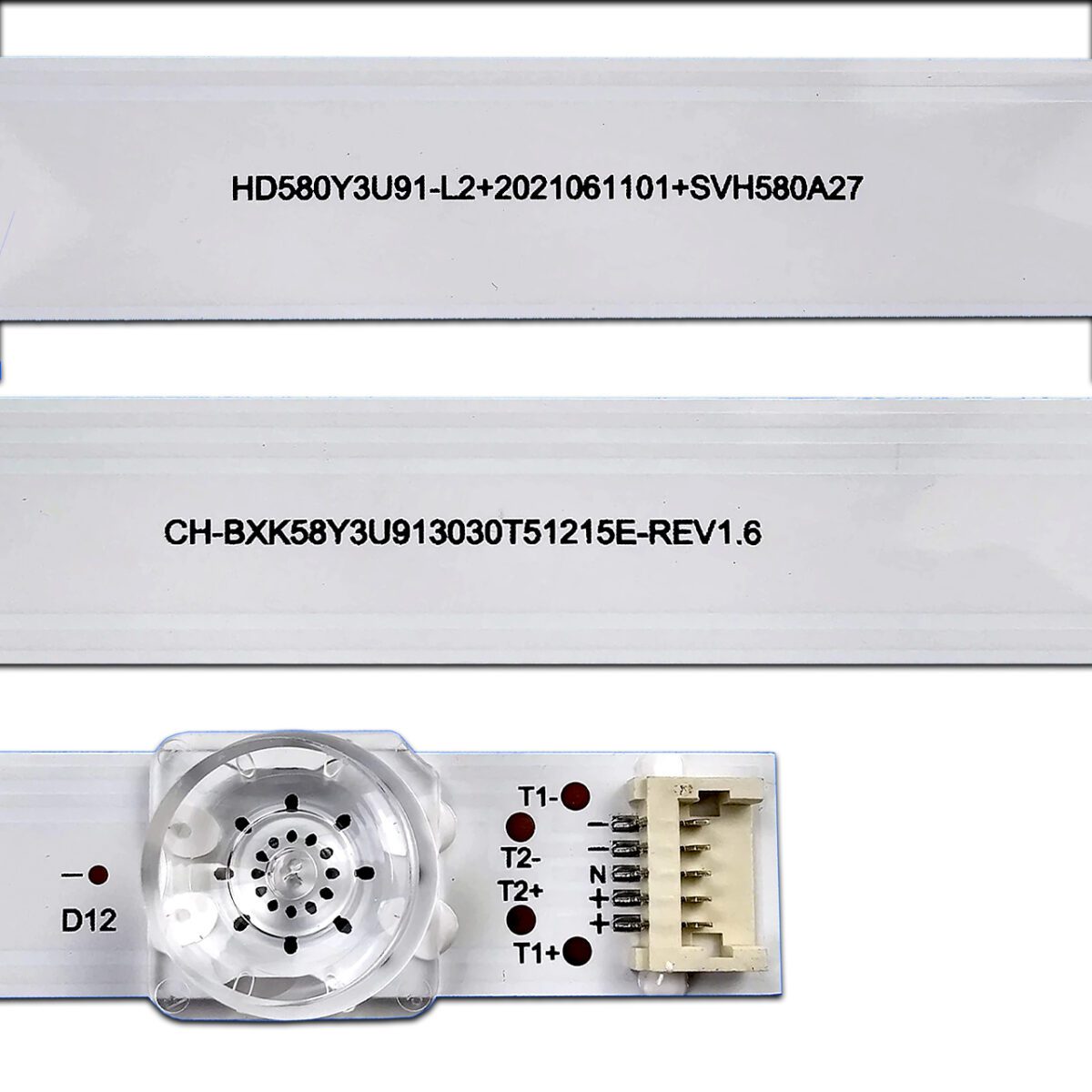 CRH-BXK58Y3U913030T51215E-REV1.6 (12LED 1100mm 3V, HD580Y3U91-L2+2021061101+SVH580A27) – LED подсветка TV Hisense 58″ (комплект) – Фото №2