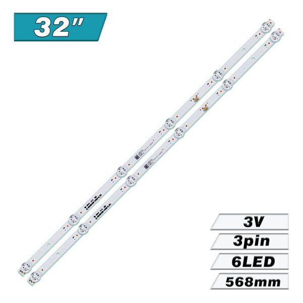 JL.D31561330-170AS-M_V01 568.59mm*12mm*1.0T (6LED 568mm 3V) – LED подсветка TV 32″ (комплект) – Фото №1