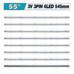 K550WDC1 A2 4708-K550WD-A2113N01 (6LED 545mm 3V, SVK550AH1_WICOP_6LED_REV02_20170329, Vinga S55UHD20B) – LED підсвітка TV 55″ (комплект) – Фото №3