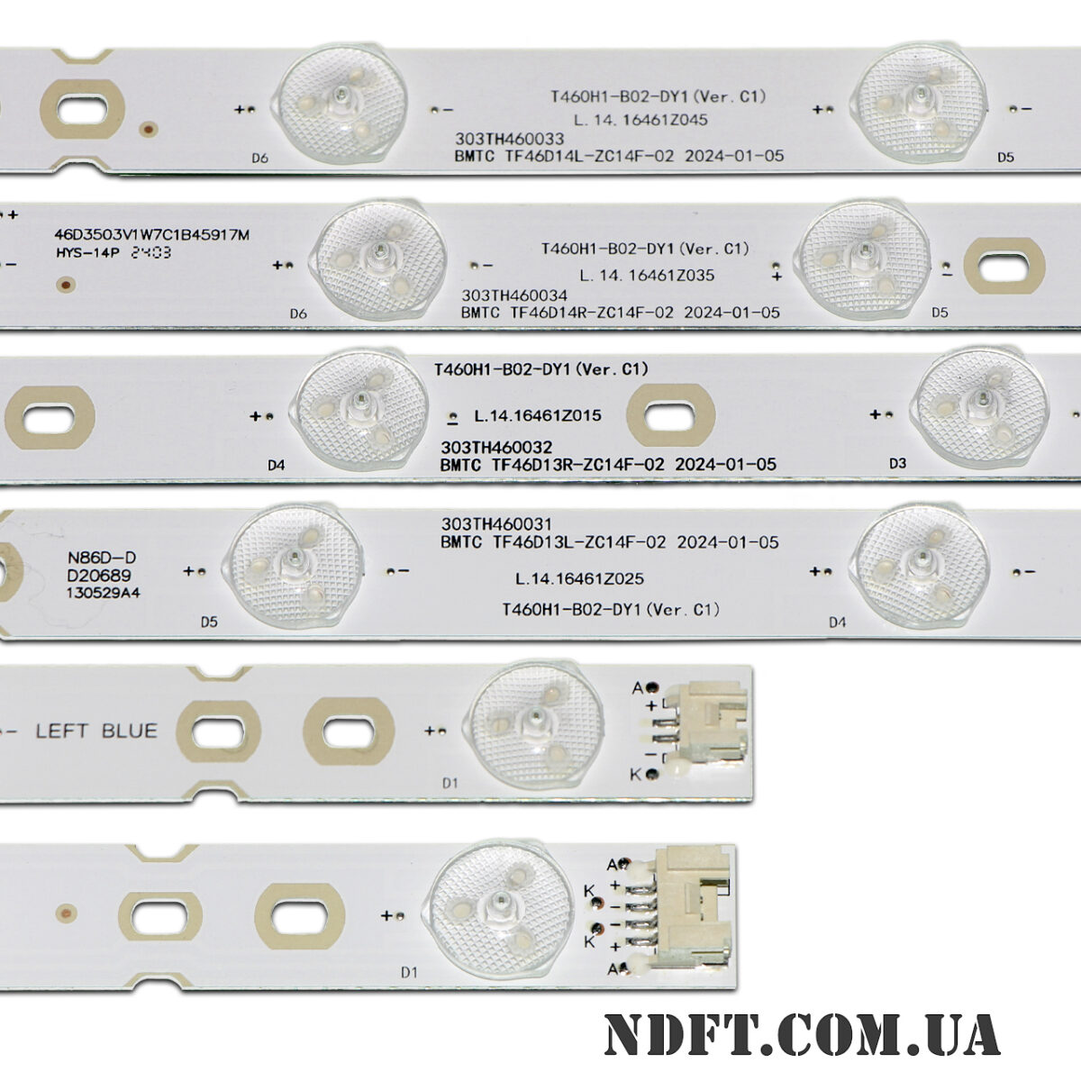 BMTC TF46D13L-ZC14F-02 + TF46D13R-ZC14F-02 + TF46D14L-ZC14F-02 + TF46D14R-ZC14F-02 (13LED/14LED 920mm 3V) – LED підсвітка TV 46″ (комплект) – Фото №2