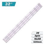 120731-CR-320-027-9pcs (9LED 620mm 3V, JF P/N:01.JL.JM32091235A2) – LED подсветка TV 32″ (комплект) – Фото №1