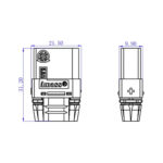 Amass XT90S-F anti-spark 45/90A (Оригинал) – Силовой противоискровой разъём с колпачком (мама/female) – Фото №5