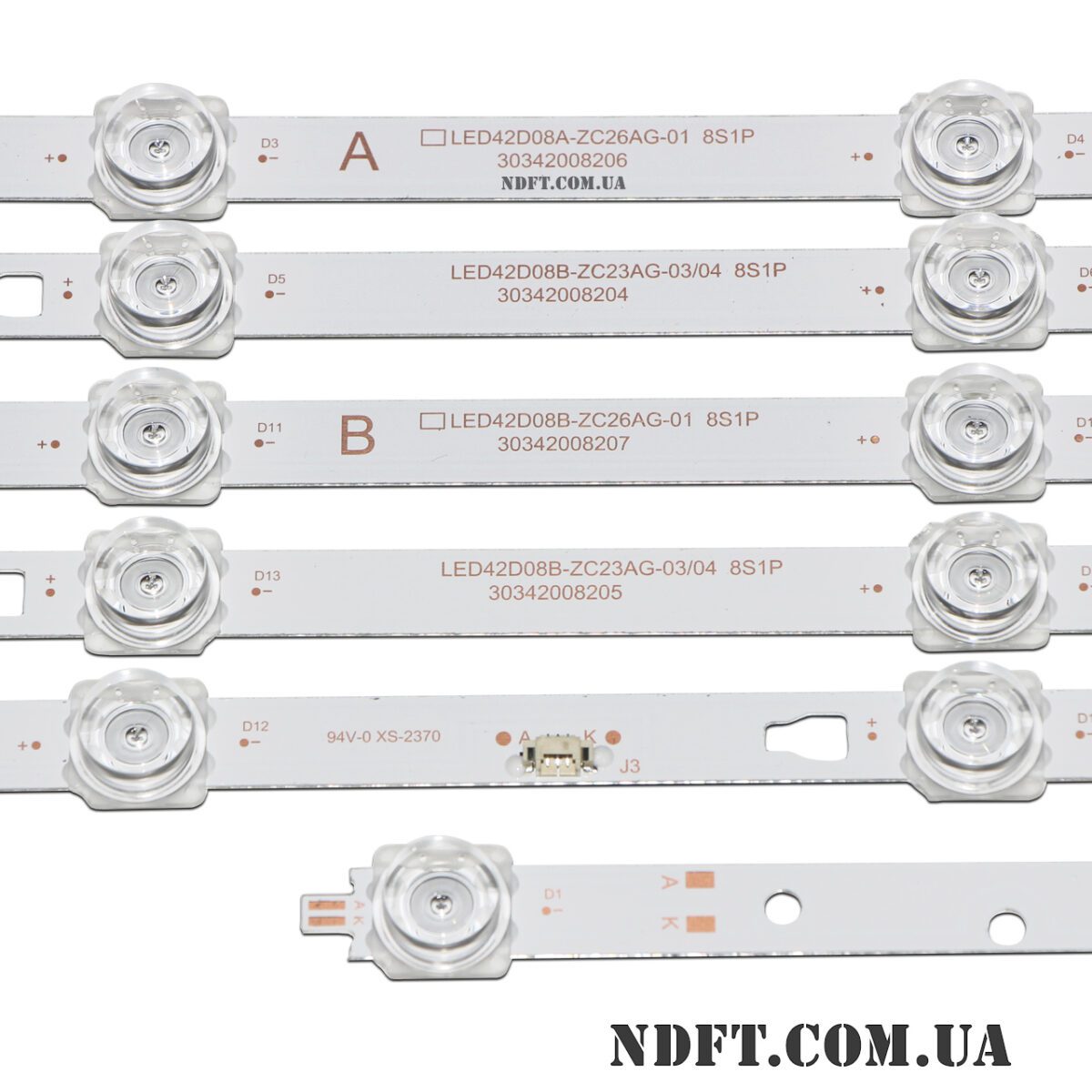 LED42D08A-ZC26AG-01 + LED42D08B-ZC26AG-01 (8LED 770mm 3V, LED42D08A-ZC23AG-03/04 + LED42D08B-ZC23AG-03/04) – LED подсветка TV 42″ (комплект) – Фото №2