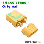 Amass XT90S-F anti-spark 45/90A (Оригинал) – Силовой противоискровой разъём с колпачком (мама/female) – Фото №3