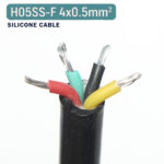 Силіконовий сигнальний кабель H05SS-F 4x0.5mm² 300/500V, 4 жили, луджена мідь, надгнучкий 4*20AWG (чорний) – Фото №3