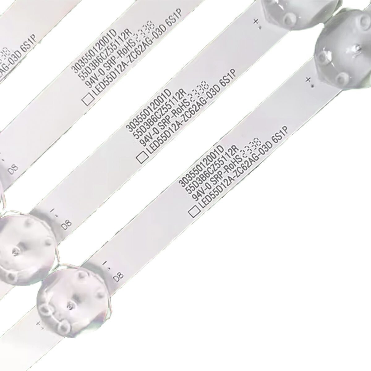 LED55D12A-ZC62AG-03D 12S1P 30355012001D (12LED 1080mm 3V, LED55D12A-ZC62AG-11D, LED55D12A-ZC62AG-08D) – LED подсветка TV 55″ (комплект) – Фото №2