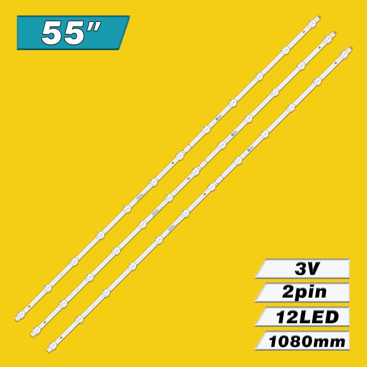 LED55D12A-ZC62AG-03D 12S1P 30355012001D (12LED 1080mm 3V, LED55D12A-ZC62AG-11D, LED55D12A-ZC62AG-08D) – LED подсветка TV 55″ (комплект) – Фото №3