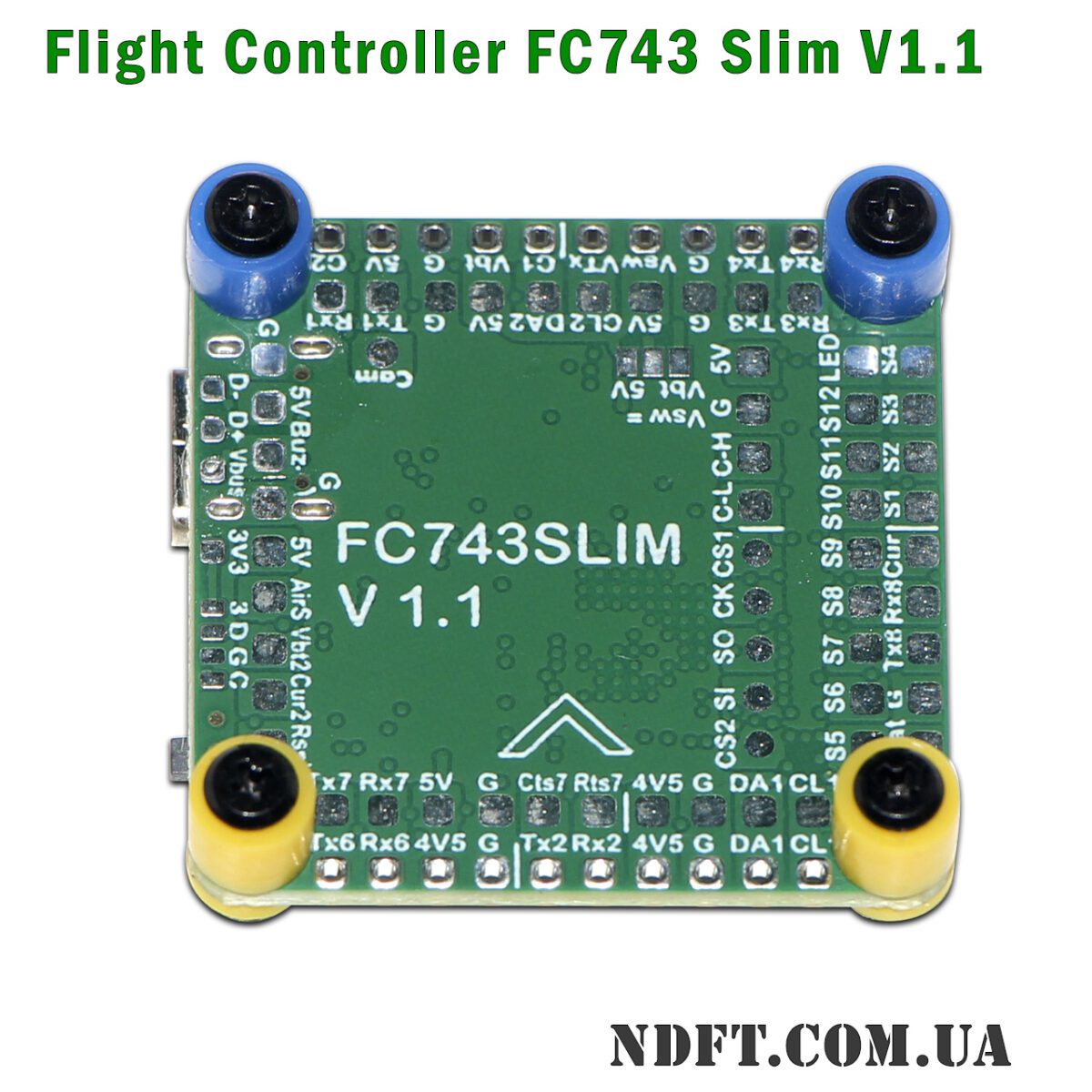 Політний контролер FC743 slim V1.1 на STM32H743VIH6 – Фото №2