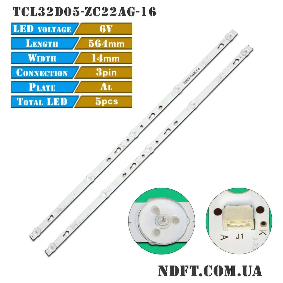 LED подсветка телевизора TCL32D05-ZC22AG-16 01