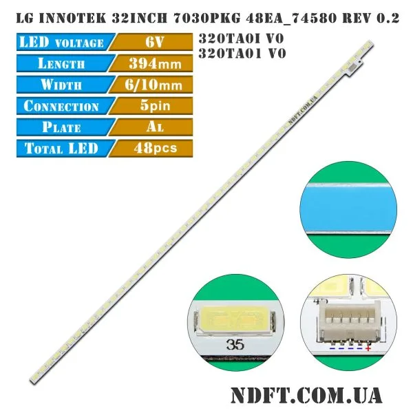 320TA01 V0 (320TA0I V0, LG Innotek 32INCH 7030PKG 48EA_74580 Rev 0.2) 01