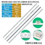 LED подсветка DLED43GC4X9 GC43D09-ZC21FG-04 original 01