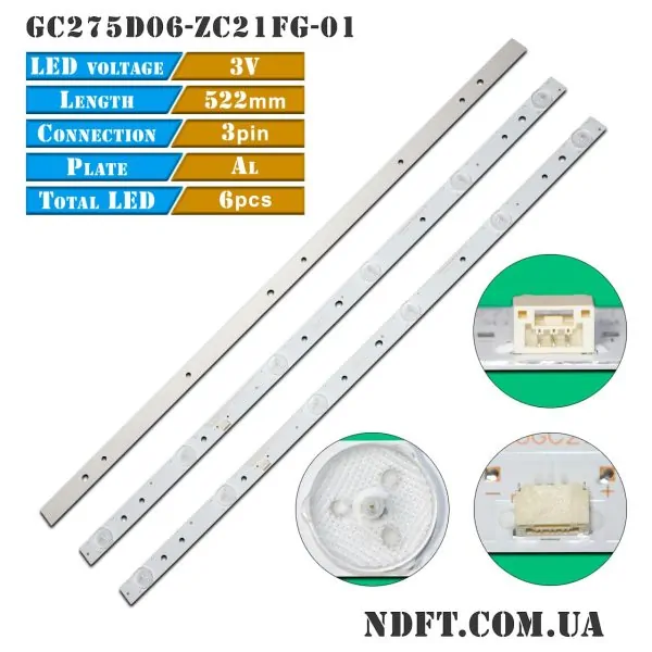 LED подсветка GC275D06-ZC21FG-01 01