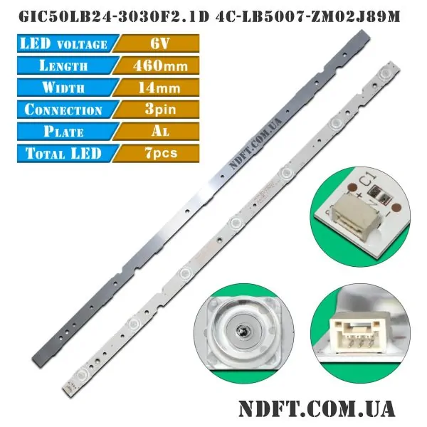 LED подсветка GIC50LB24-3030F2.1D 4C-LB5007-ZM02J89M 01