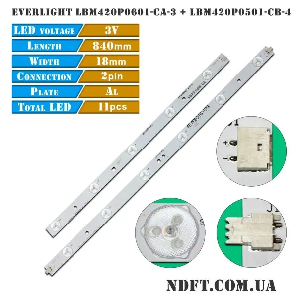 LED EVERLIGHT LBM420P0601-CA-3 LBM420P0501-CB-4 01