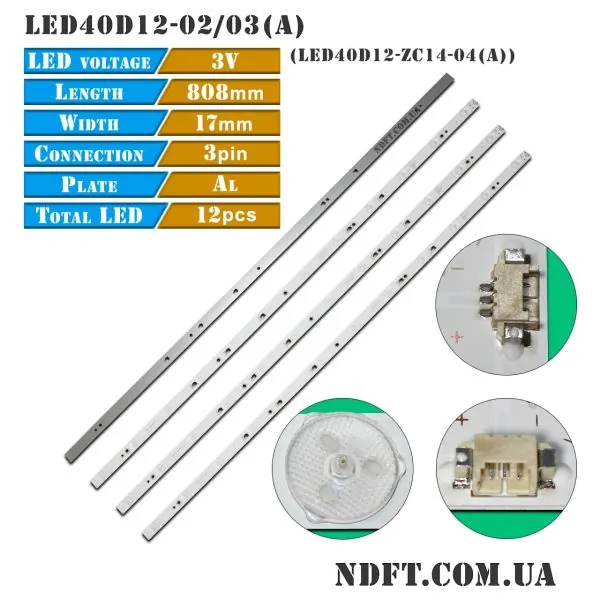 LED подсветка LED40D12-02/03(A) PN