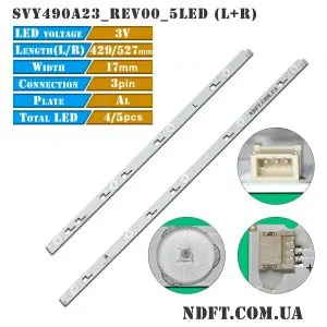 LED подсветка SVY490A23 Rev00 01