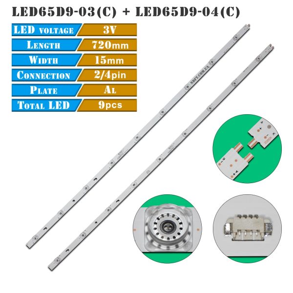 LED подсветка LED65D9-03(C) LED65D9-04(C) 01