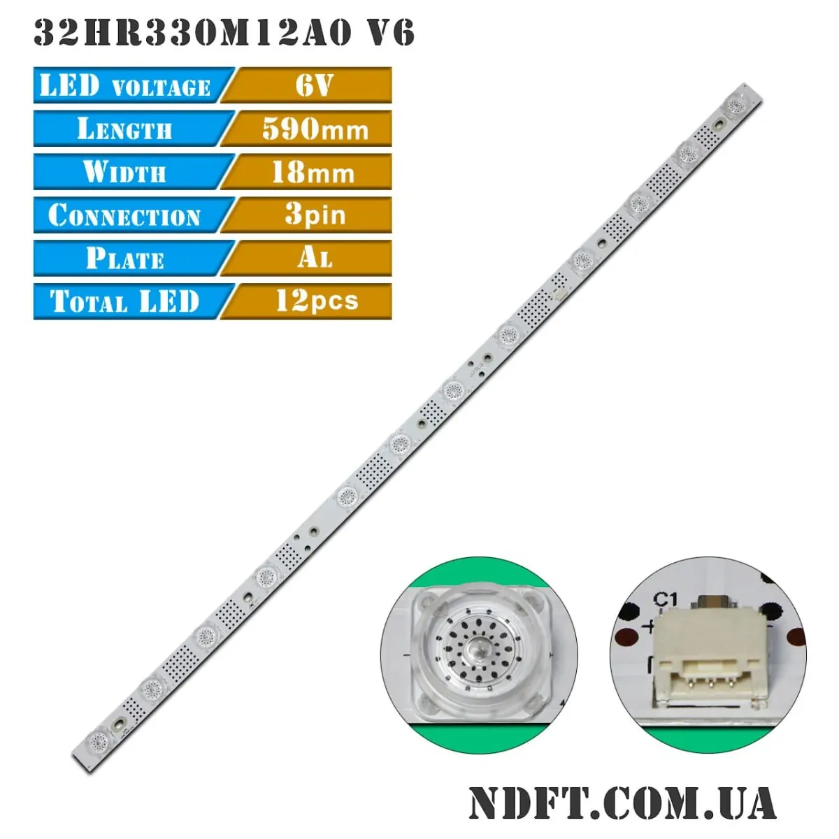 LED подсветка 32HR330M12A0 V6 01